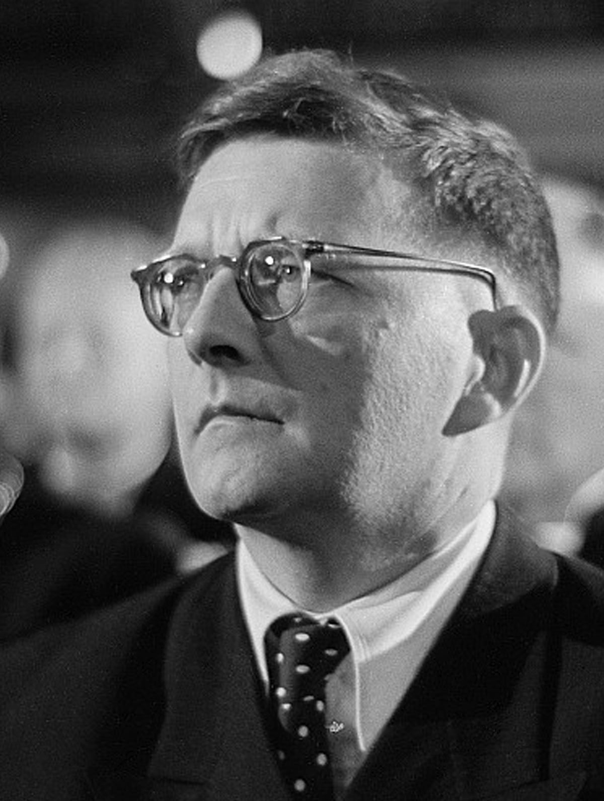 Dmitri Shostakovich. Photograph by Roger & Renate Rössing, Leipzig, 1950.