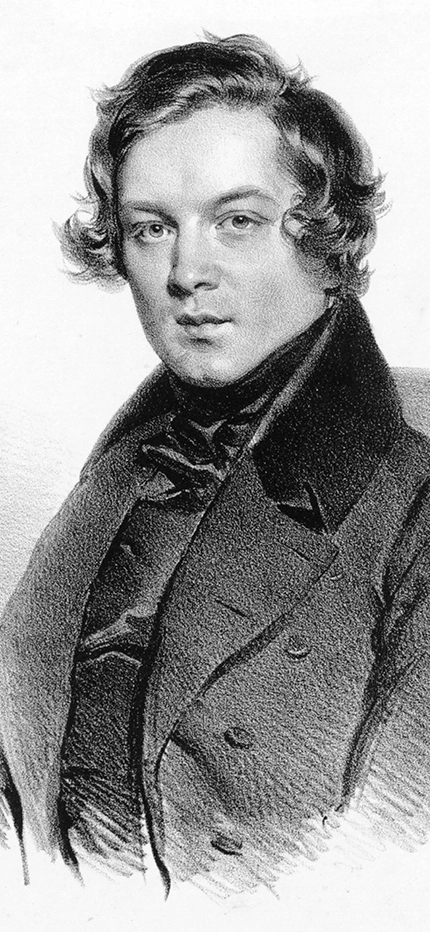Robert Schumann. Lithograph by Josef Kriehuber, 1839. Public domain.